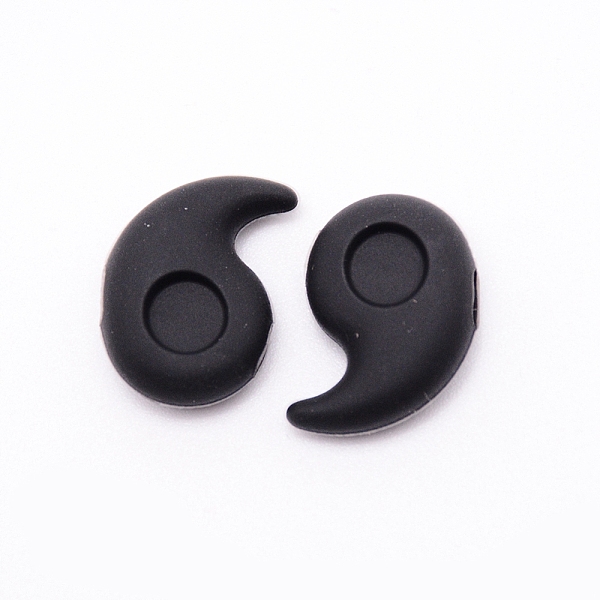 

PandaHall Silicone Eyeglasses Ear Grip, Anti Slip Holder, Black, 19.5x13.2x6.5mm Silicone Black