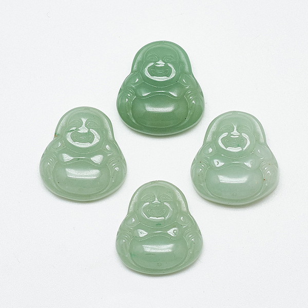 

PandaHall Natural Green Aventurine Pendants, Maitreya, 26~27x24~26x8~9mm, Hole: 1mm Green Aventurine Human