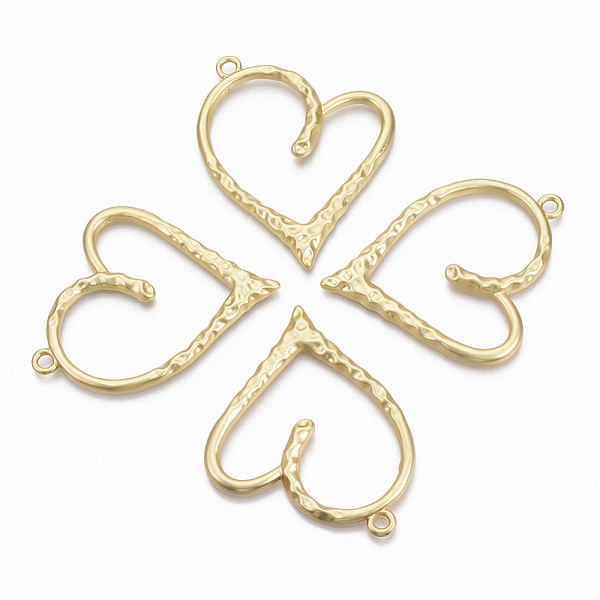 

PandaHall Alloy Big Pendants, Matte Style, Cadmium Free & Nickel Free & Lead Free, Heart, Real 14K Gold Plated, 57x47x3.5mm, Hole: 3mm Alloy...