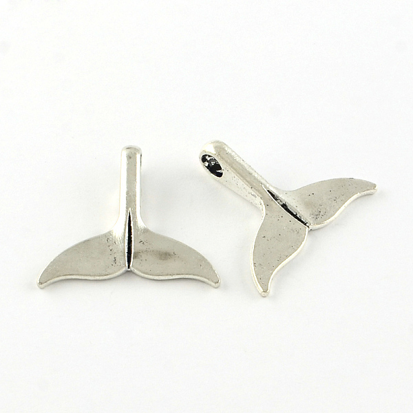 

PandaHall Tibetan Style Alloy Pendants, Whale Tail Shape, Lead Free & Cadmium Free, Antique Silver, 30x32x2mm, Hole: 5mm, about 105pcs/500g...