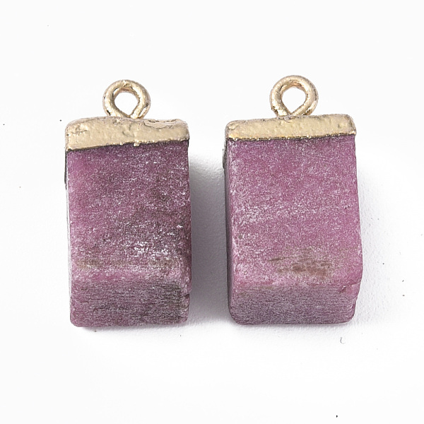 

PandaHall Natural Strawberry Quartz Pendants, with Golden Brass Findings, Rack Plating, Cube, 18~21x9~12x9~13mm, Hole: 1.6mm Strawberry...