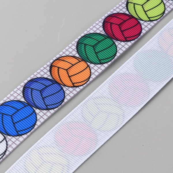 9M Sport Theme Heat Transfer Polyester Grosgrain Ribbons