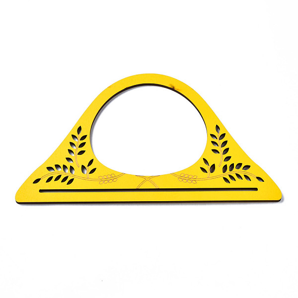 

PandaHall Wooden Handles Replacement Part, Yellow, 134x249x4.5mm, Inner Diameter: 100.5x119.5mm Wood Yellow