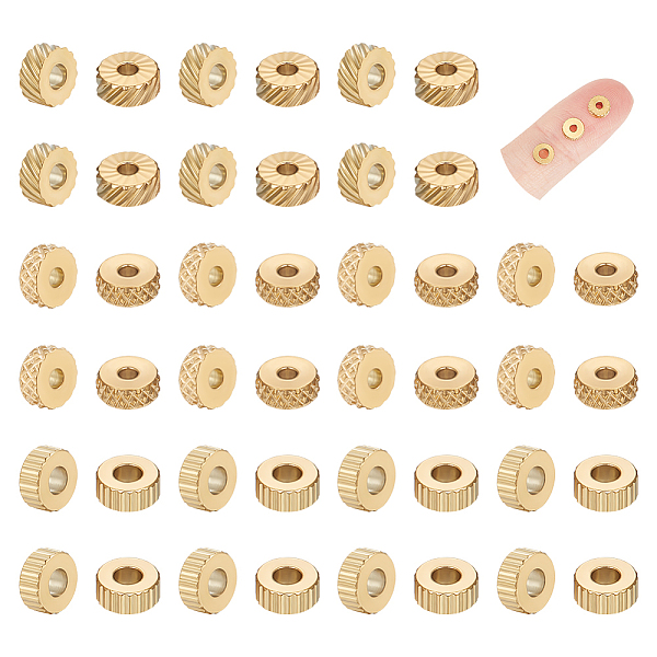 

PandaHall Unicraftale 60Pcs 3 Styles 304 Stainless Steel Beads, Column, Golden, 5x2mm, Hole: 1.5~1.6mm, 20pcs/style 304 Stainless Steel...