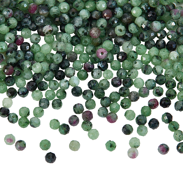 

PandaHall About 316-410 Natural Stone Beads Strands, 2mm Faceted Round Gemstone Beads Loose Gemstone Beads Spacer Beads for DIY Crafts...