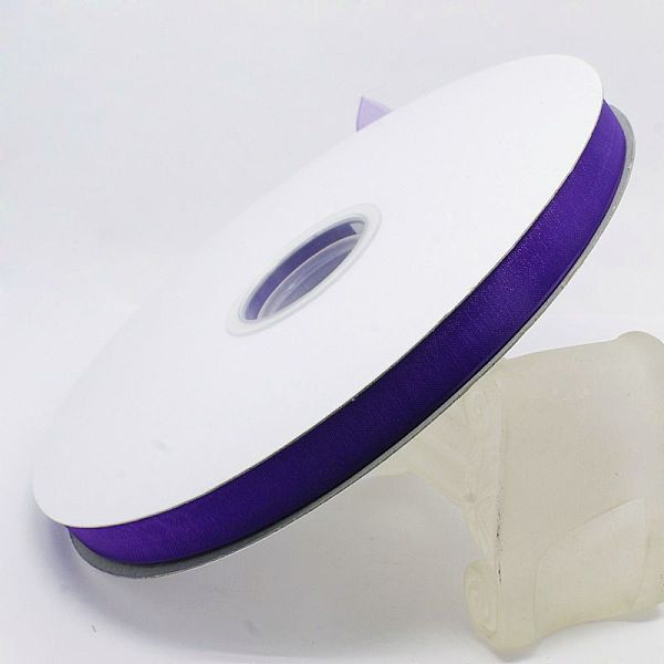 

PandaHall Polyester Organza Ribbon, Purple, 3/8 inch(9mm), 200yards/roll(182.88m/roll) Polyester None Purple