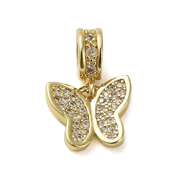 

PandaHall Brass Micro Pave Clear Cubic Zirconia Pendants, Real 18K Gold Plated, Butterfly, 17.5x12x7mm, Hole: 3mm Brass+Cubic Zirconia...