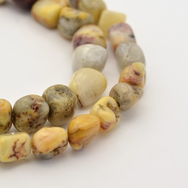 

PandaHall Natural Gemstone Bead Strands, Tumbled Stone, 5~7X5~7mm, Hole: 1mm, about 15.7 inch Natural Gemstone Nuggets
