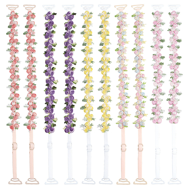 5 Pairs 5 Colors Adjustable Bra Straps