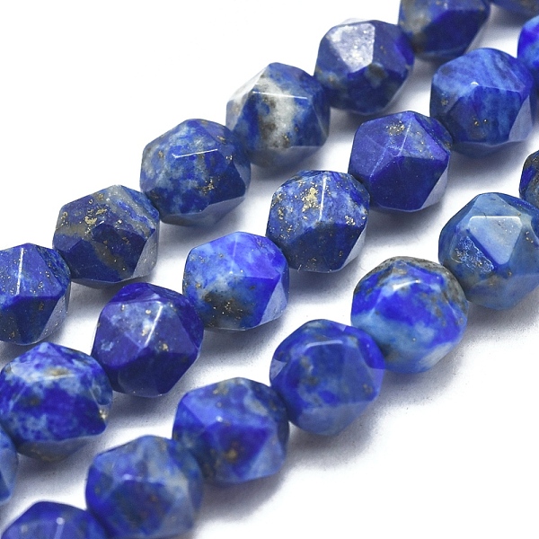

PandaHall Natural Lapis Lazuli Beads Strands, Star Cut Round Beads, Faceted, 5~6mm, Hole: 0.7mm, about 62~70pcs/strand, 14.5 inch~15.7 inch...