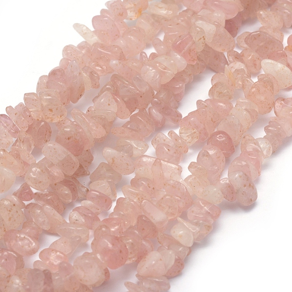 

PandaHall Natural Madagascar Rose Quartz Beads Strands, Chip, 5~8mm, Hole: 1mm, about 33 inch(84cm) Rose Quartz Chip