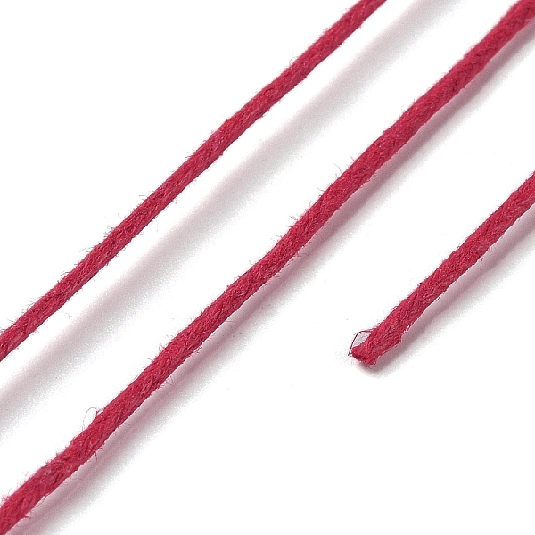 

PandaHall Waxed Cotton Cord, Round, Indian Red, 1mm Waxed Cotton Cord Round