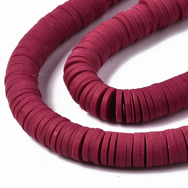 

PandaHall Handmade Polymer Clay Beads Strands, for DIY Jewelry Crafts Supplies, Heishi Beads, Disc/Flat Round, Brown, 8x0.5~1mm, Hole: 2mm...