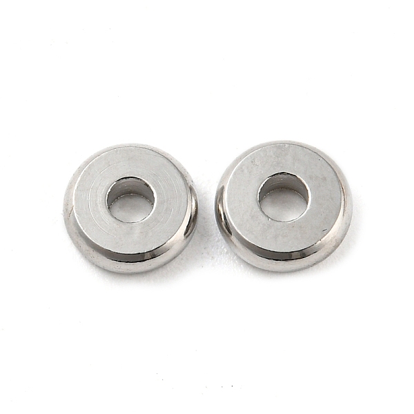 

PandaHall Rack Plating Alloy Beads, Lead Free & Cadmium Free & Nickel Free, Flat Round, Platinum, 6x2mm, Hole: 2mm Alloy Flat Round