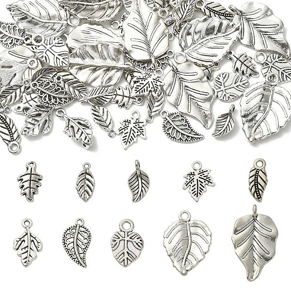 50 Pièces 10 Styles Pendentifs En Alliage De Style Tibétain