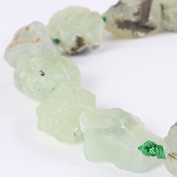 

PandaHall Natural Gemstone Prehnite Rough Nuggets Bead Strands, 13~40x10~26x10~23mm, Hole: 2mm, about 14~19pcs/strand, 16.54 inch Prehnite...