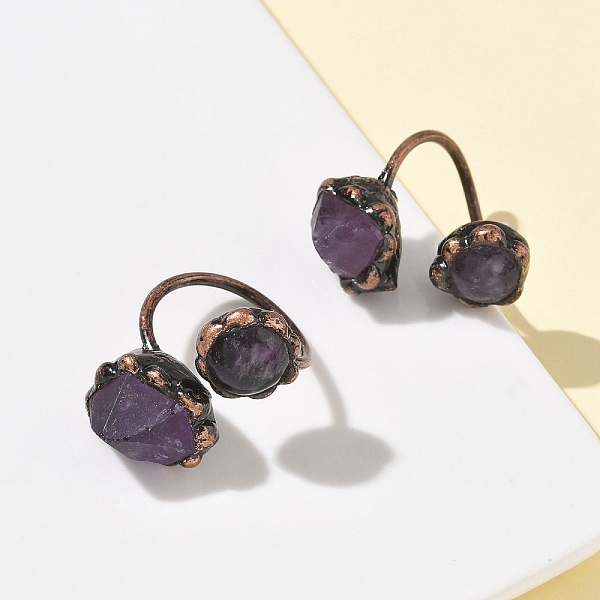 Natural Amethyst Ri… - image