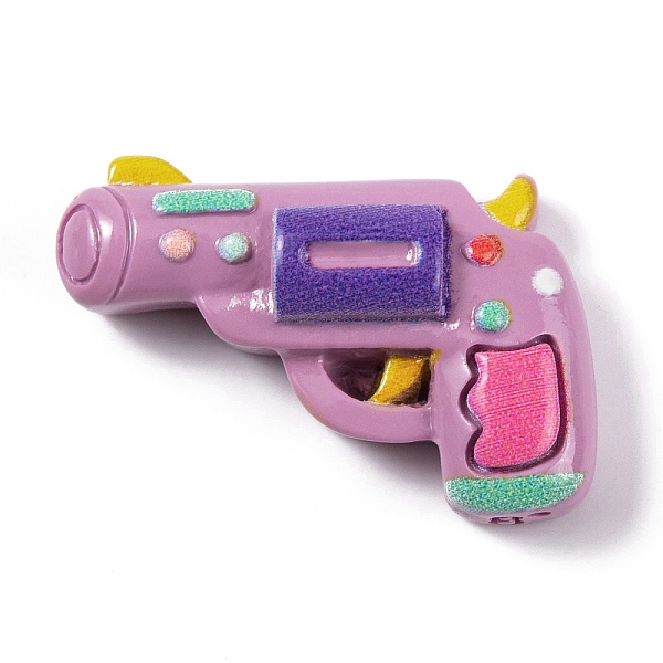 

PandaHall Playing Theme Opaque Resin Decoden Cabochons, Toy Gun Shape, 20.5x27.5x8.5mm Resin Playing Theme