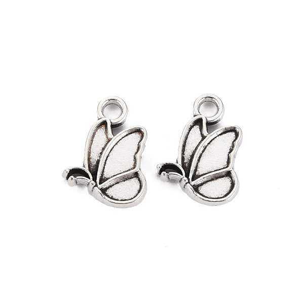 

PandaHall Tibetan Style Alloy Charm Enamel Settings, Cadmium Free & Lead Free, Butterfly, Antique Silver, 15x12x2mm, Hole: 2mm Alloy...