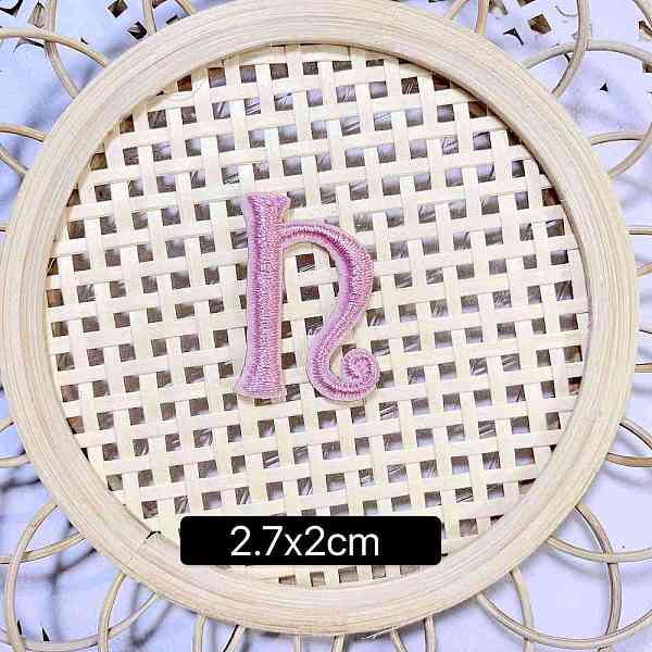

PandaHall Computerized Embroidery Cloth Self Adhesive Patches, Stick on Patch, Costume Accessories, Letter, Pink, N:27x20mm Cloth Letter...