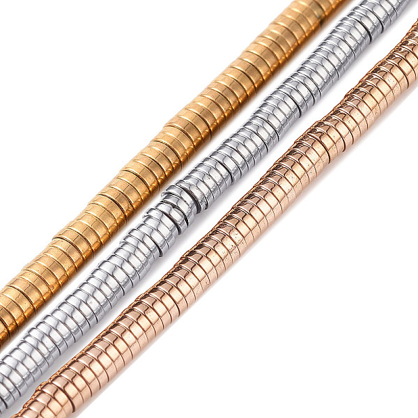 

PandaHall Electroplated Non-magnetic Synthetic Hematite Beads Strands, Heishi Beads, Disc/Flat Round, Mixed Color, 4x1mm, Hole: 0.7mm, about...