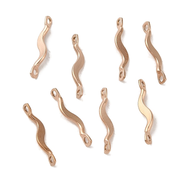 

PandaHall Ion Plating(IP) 304 Stainless Steel Links Connector Charms, Twisted Bar, Rose Gold, 15x2x3mm, Hole: 1.2mm 304 Stainless Steel...