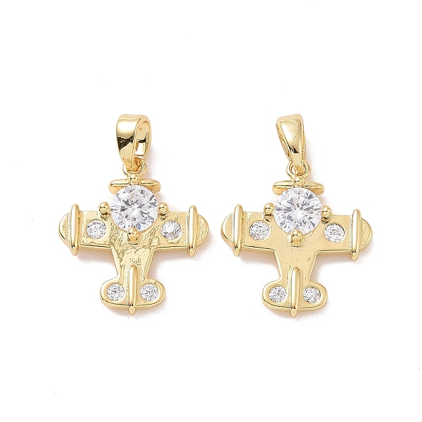 

PandaHall Brass Micro Pave Cubic Zirconia Pendants, Long-Lasting Plated, Cadmium Free & Lead Free, Plane, Real 18K Gold Plated, 16x15x3.5mm...