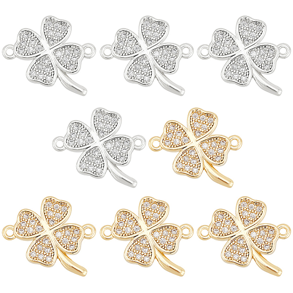 8Pcs 2 Colors Brass… - image