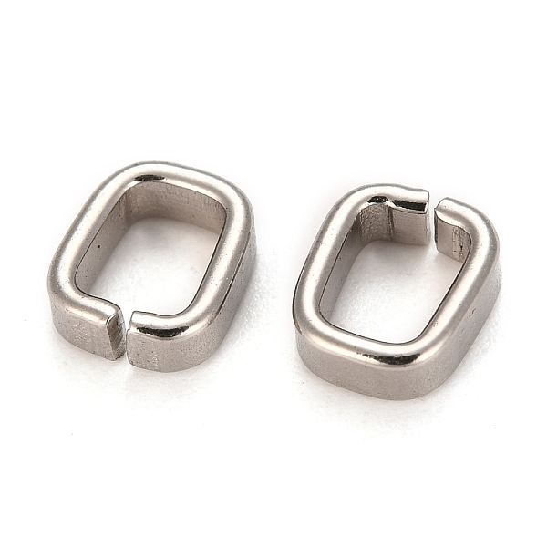 

PandaHall 201 Stainless Steel Quick Link Connectors, Rectangle, Stainless Steel Color, 7x6x2mm 201 Stainless Steel Rectangle