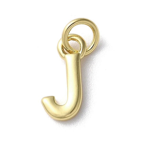 

PandaHall Rack Plating Brass Pendants, Cadmium Free & Lead Free, Long-Lasting Plated, Real 18K Gold Plated, Letter J, 11.5x5x1.5mm, Hole...