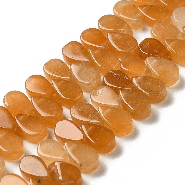 

PandaHall Natural Red Aventurine Beads Strands, Teardrop, Top Drilled, 9~10x5~5.5x3.5~4mm, Hole: 0.7mm, about 40~48pcs/strand, 7.09~7.28''..., Pink