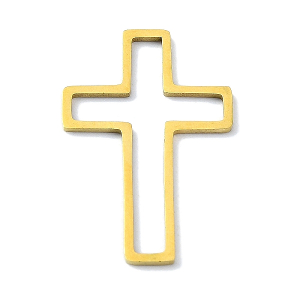 

PandaHall 304 Stainless Steel Linking Rings, Cross, Golden, 26x17x1mm 304 Stainless Steel Cross