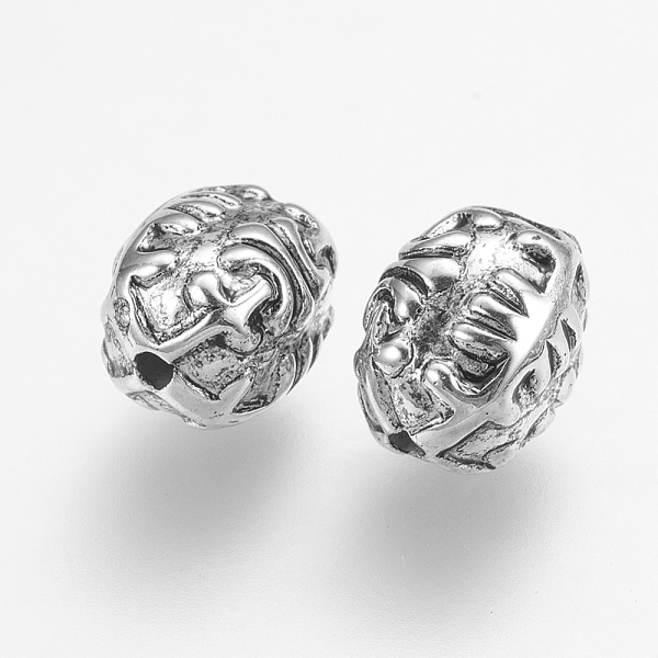 

PandaHall CCB Plastic Beads, Oval, Antique Silver, 10x8mm, Hole: 1mm Plastic Oval