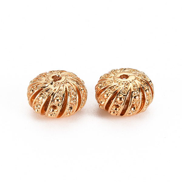 

PandaHall Brass Micro Pave Clear Cubic Zirconia Beads Rhinestone Settings, Nickel Free, Rondelle, Real 18K Gold Plated, Fit for 1.2mm...