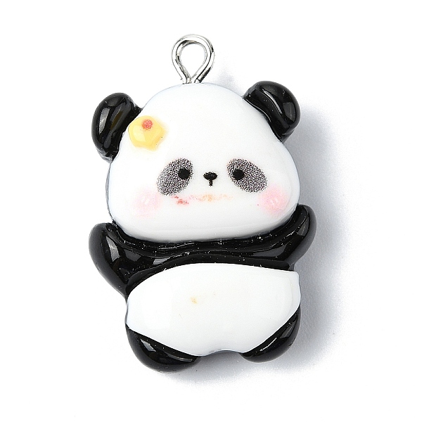 

PandaHall Resin Pendants, with Iron Findings, Panda, 30x20.5x9.5mm, Hole: 2mm Iron+Resin Panda