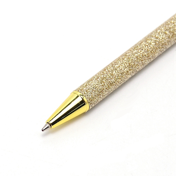 

PandaHall Gold Powder Press Ballpoint Pen, with Aluminium Handle, for School Supplies, Gold, 14.3x1.4x0.95cm Aluminum Gold