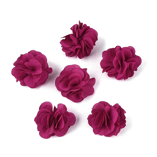 ポリエステル生地の花