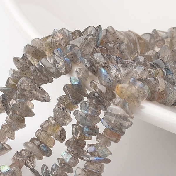 Chip Natural Labradorite Bead Strands