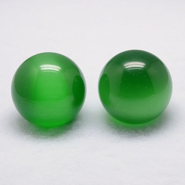 

PandaHall Cat Eye Sphere Ball Display Decoration, with Wood Base, Home Decoration, Green, 38~40mm, Display Bases For Gemstone: 30x12mm Cat...