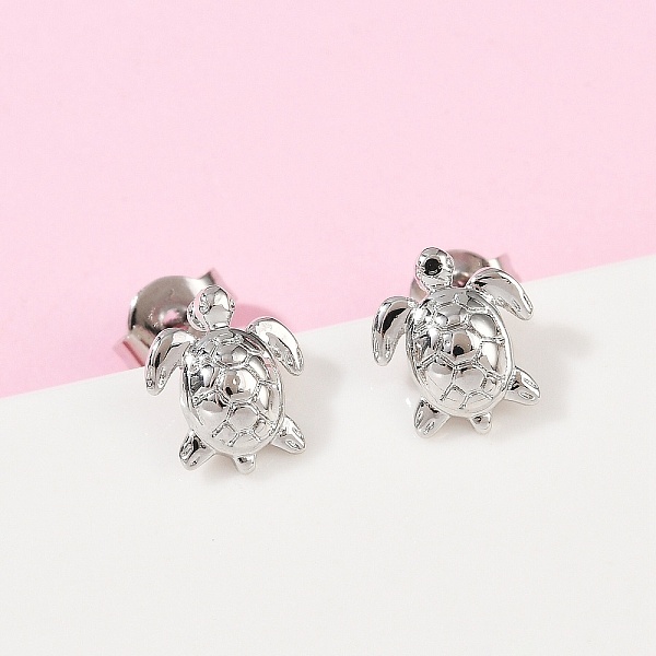 Brass Stud Earrings - image