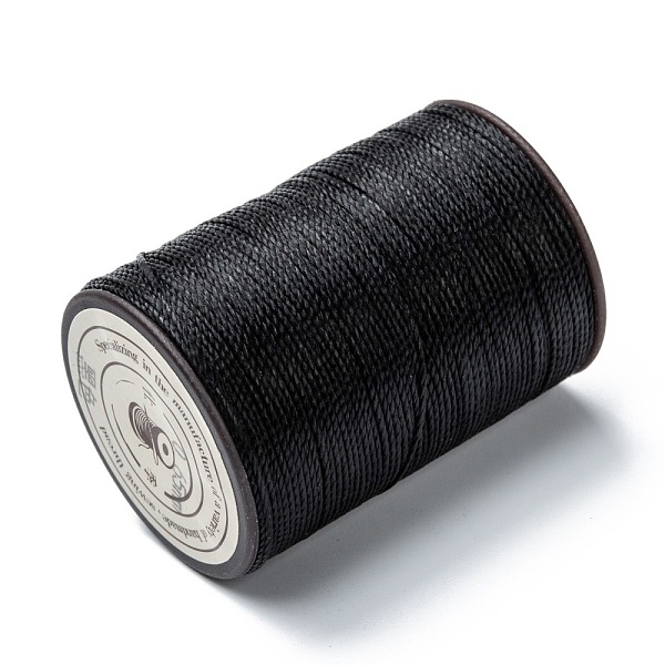 

PandaHall Round Waxed Polyester Thread String, Micro Macrame Cord, Twisted Cord, for Leather Sewing Stitching, Black, 0.65mm, about 87.48...