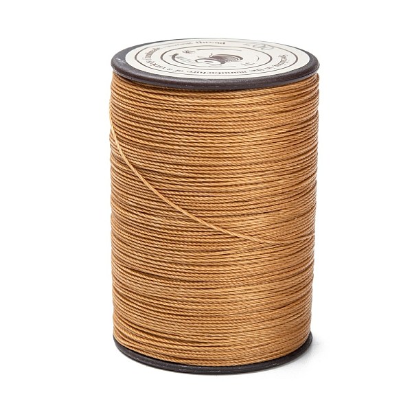 

PandaHall Round Waxed Polyester Thread String, Micro Macrame Cord, Twisted Cord, for Leather Sewing Stitching, Peru, 0.45mm, about 174.97..., Brown