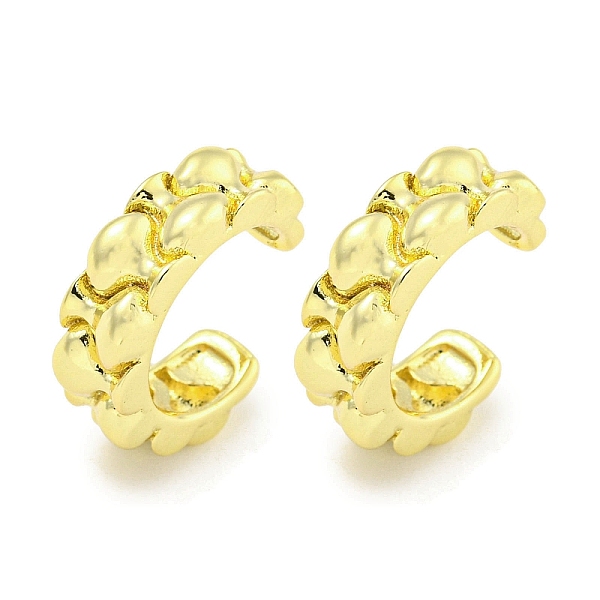 

PandaHall Brass Cuff Earrings, for Women, Real 18K Gold Plated, 15x4mm Brass