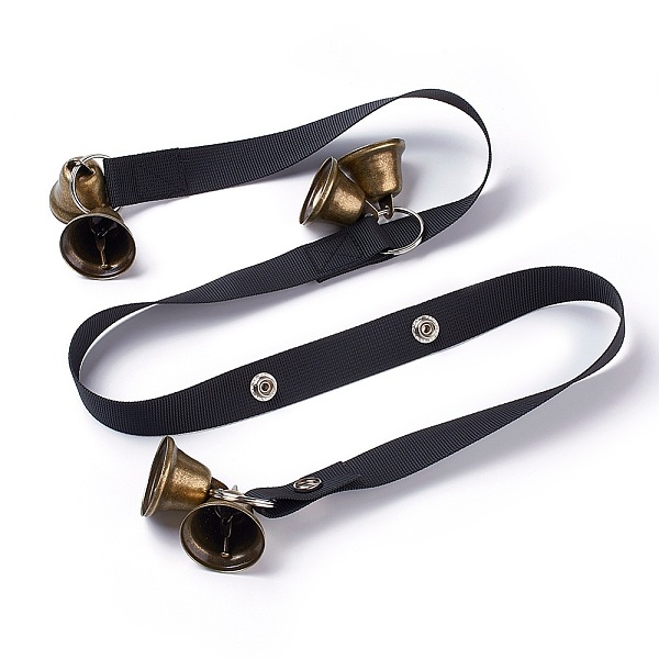 PandaHall Polyester Pet Dog Doorbells, Training Dog Doorbell Rope, Housetraining and Communicate Alarm Door Bell, for Dogs Cats Adjustable...