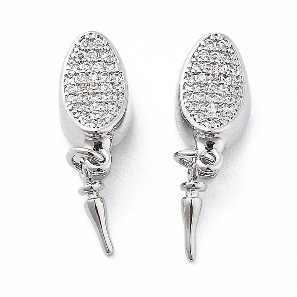 Brass Micro Pave Cl… - image