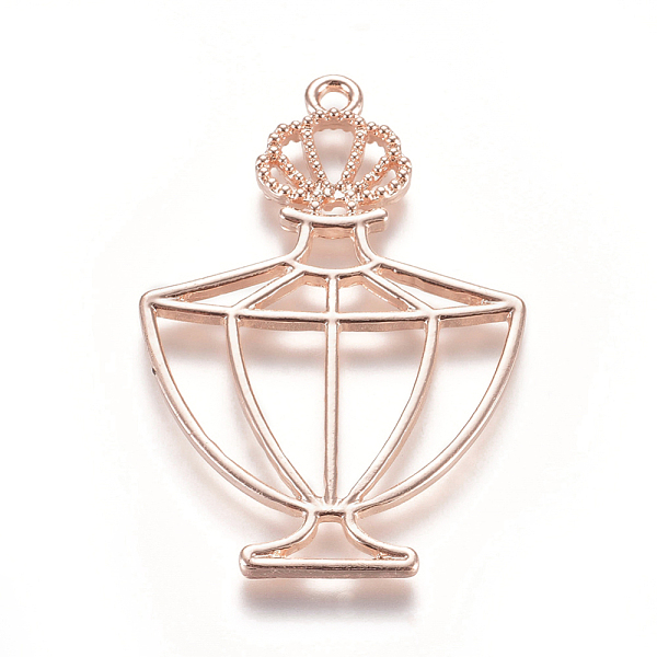 

PandaHall Alloy Open Back Bezel Pendants, For DIY UV Resin, Epoxy Resin, Pressed Flower Jewelry, Perfume Bottle, Rose Gold, 47.5x32.5x2.5mm...