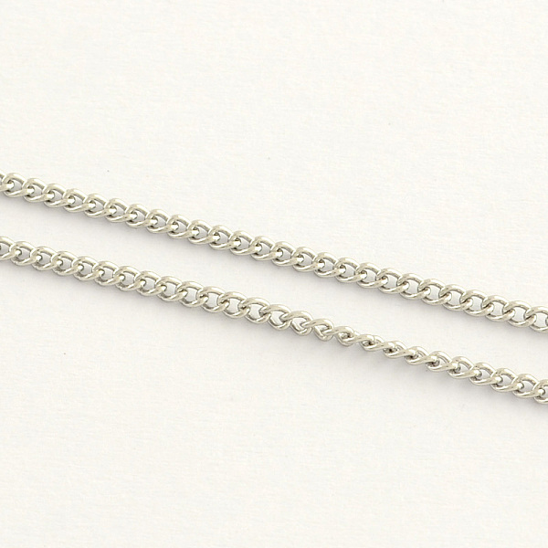 

PandaHall Stainless Steel Twisted Chains, Unwelded, with Spool, Stainless Steel Color, 2x1.3x0.4mm, about 82.02 Feet(25m)/roll Stainless...