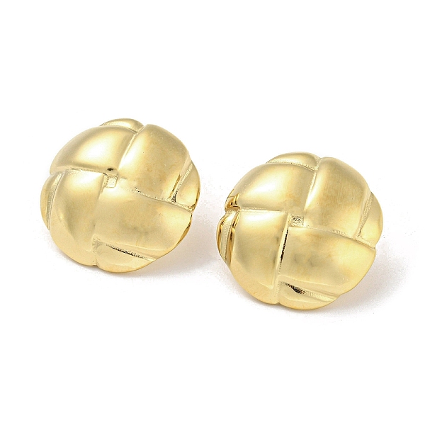 

PandaHall 304 Stainless Steel Stud Earrings, Flower, Real 14K Gold Plated, 22x21.5mm 304 Stainless Steel Flower