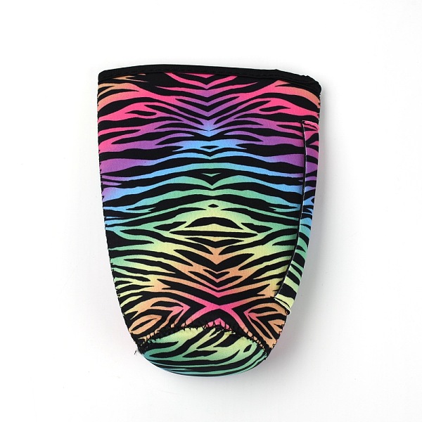 

PandaHall Neoprene Cup Sleeve, Stripe Pattern, 193x150x95x4mm Synthetic Rubber Stripe