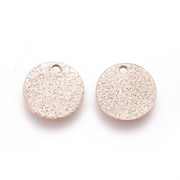 

PandaHall Ion Plating(IP) 304 Stainless Steel Charms, Textured, Flat Round with Bumpy, Rose Gold, 10x1mm, Hole: 1.2mm 304 Stainless Steel...